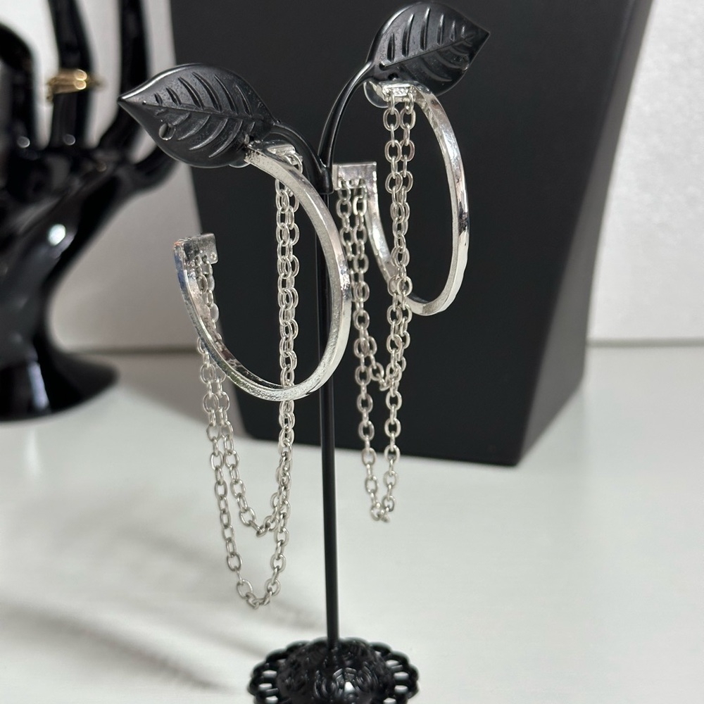 Simple Trendy Women Chain Earrings